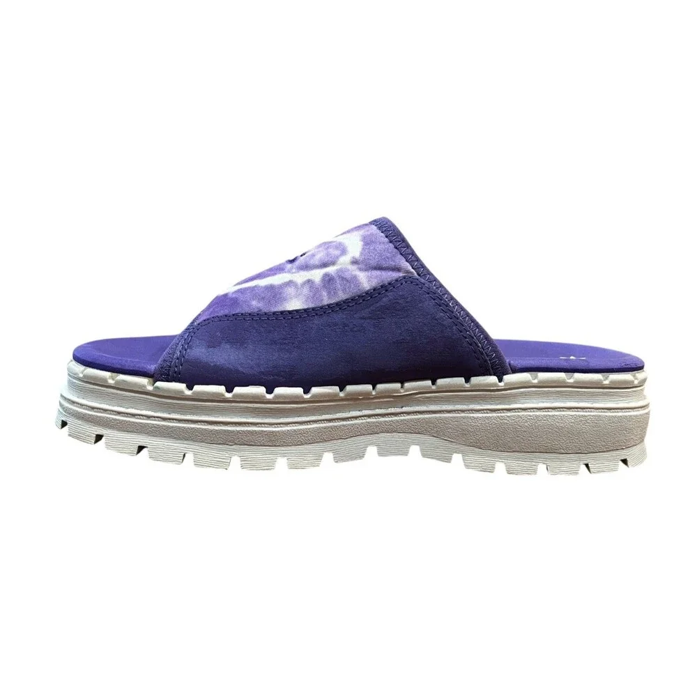 Skechers Girls Purple Tie Dye Platform Slide Sandals  Size 3  Sporty  Chunky